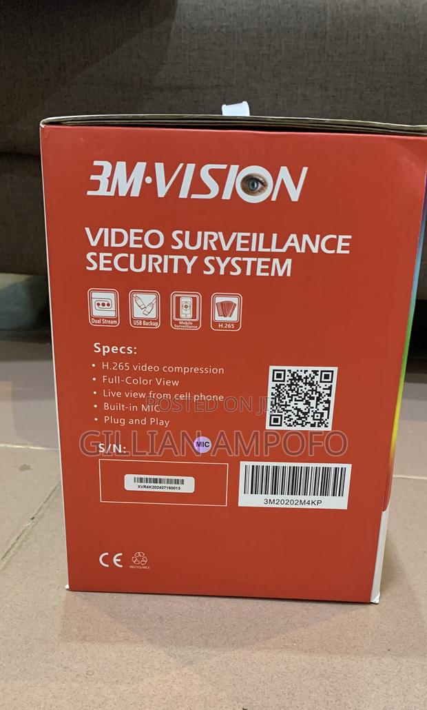 4 Kit CCTV Camera Video Surveillance Security System photo 2