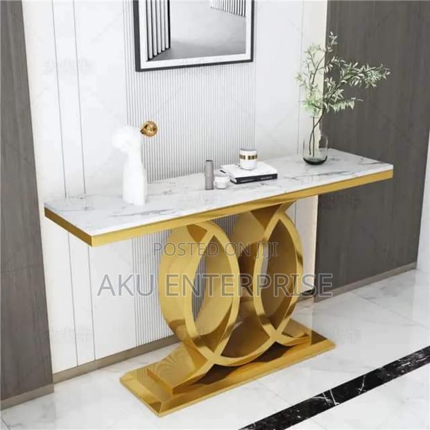 Console Table Luxury Gold and Silver
