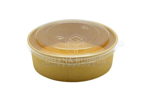 Kraft Round Bowl + Lids 500ml (600pcs) · Photo 4