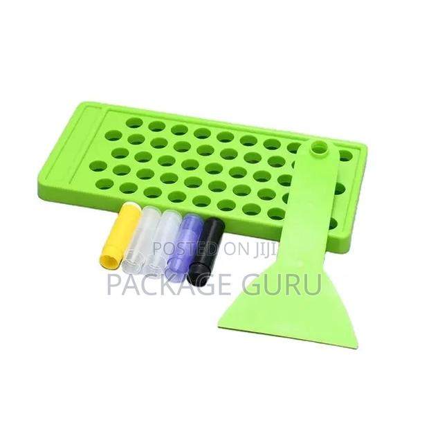 50 Holes Easy Plastic Lip Balm Filling Tray and Spatula Lip photo 2