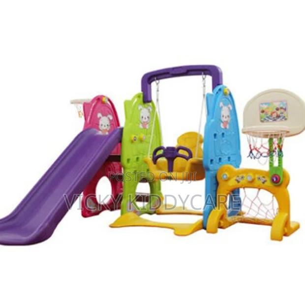 Toddler Swing / Slide Play Set - Basketball Hoop - Soccer · Photo 4