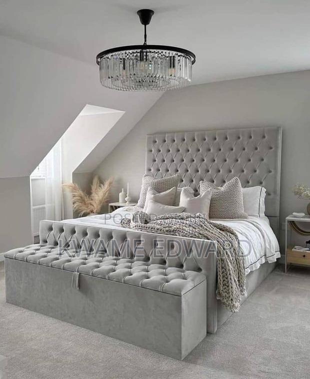 Queen Size Bed Frame and Ottoman