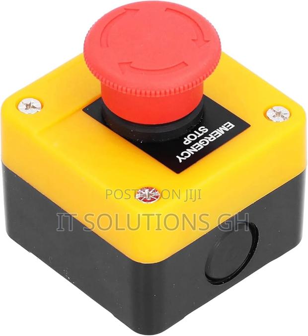 Emergency Switch, 10A Waterproof 1NO 1NC Emergency Stop Bu · Photo 1