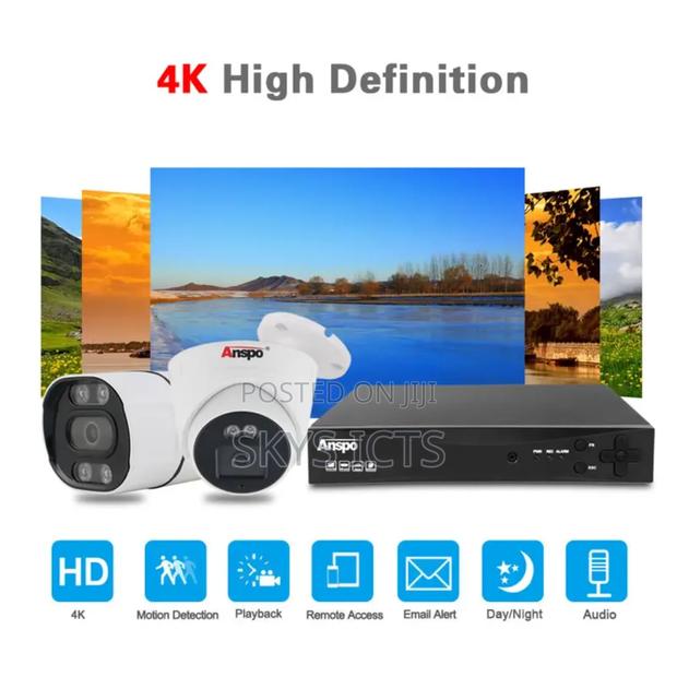Anspo Full Colour 16ch 4mp Ip Poe CCTV With Audio Kit · Photo 4