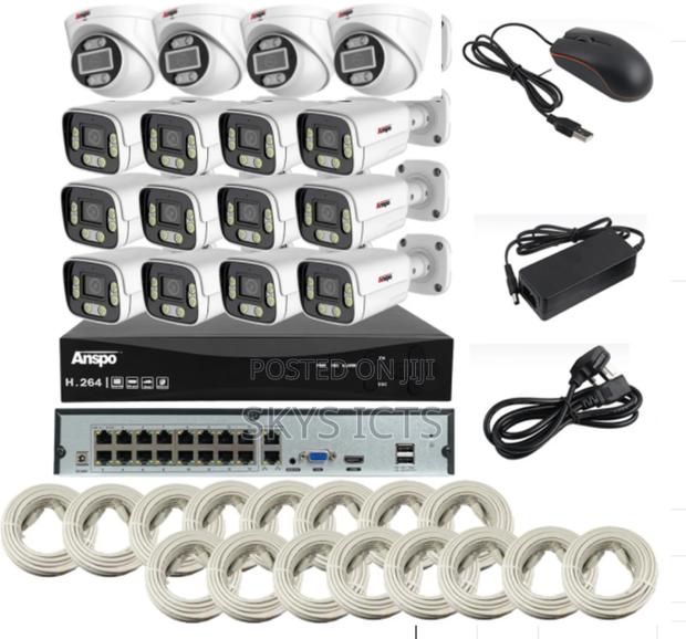 Anspo Full Colour 16ch 4mp Ip Poe CCTV With Audio Kit · Photo 3
