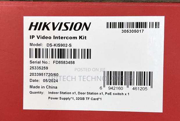 Hikvision Ip Video Intercom Kit With Poe Switch Ds-Kis902-S · Photo 4