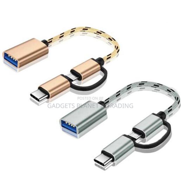 Type C / Usb A Braided Cable Otg Adapter · Photo 4