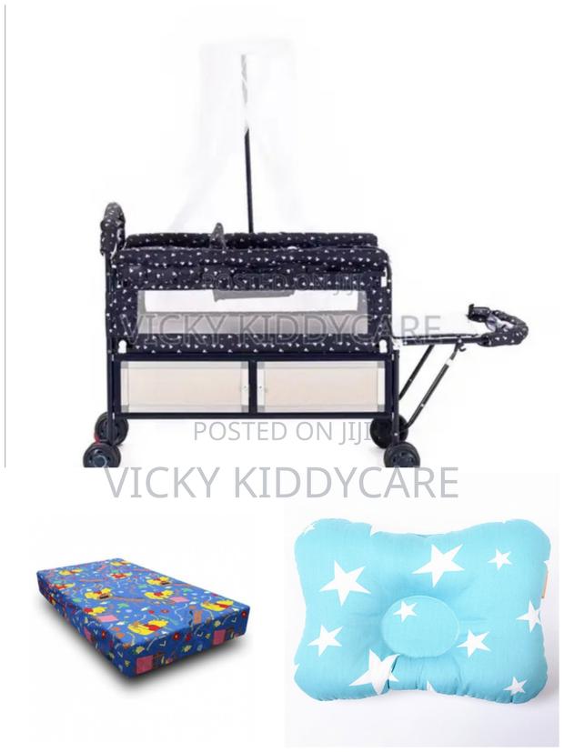 Push Push Metal Cot With Mosquito Net, Mattress and Pillow · Photo 2