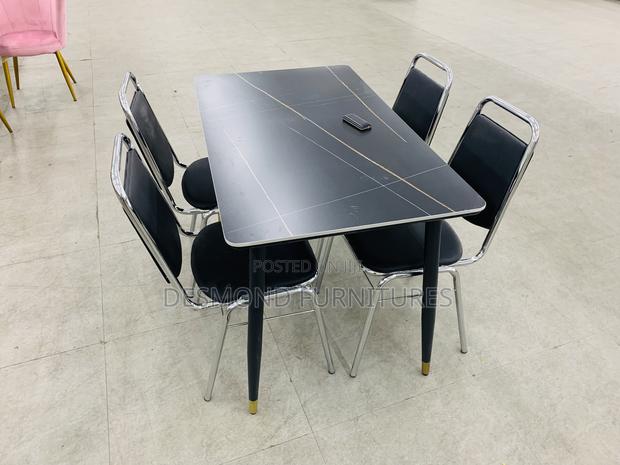 Marble Dining Table With 4 Chairs photo 2