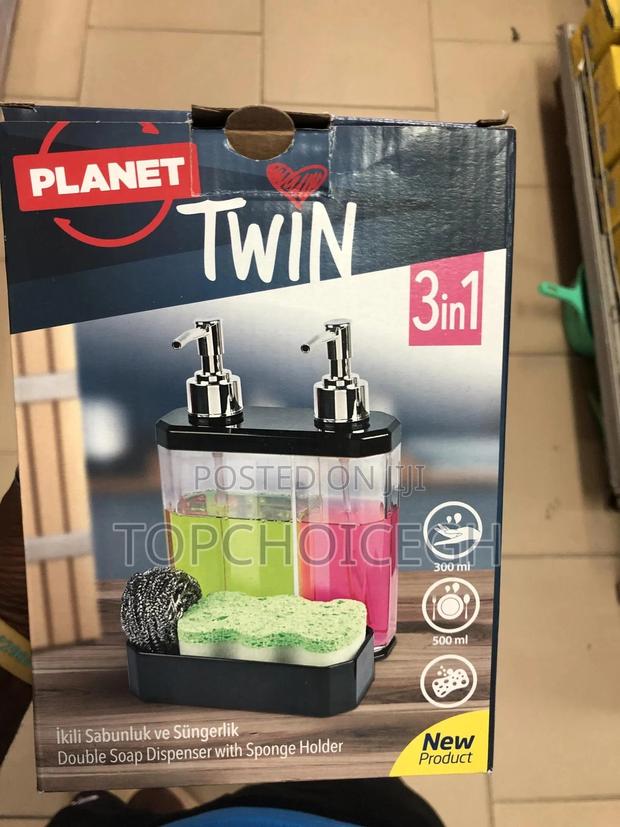 Double Soap Dispenser and Sponge Holder · Photo 3