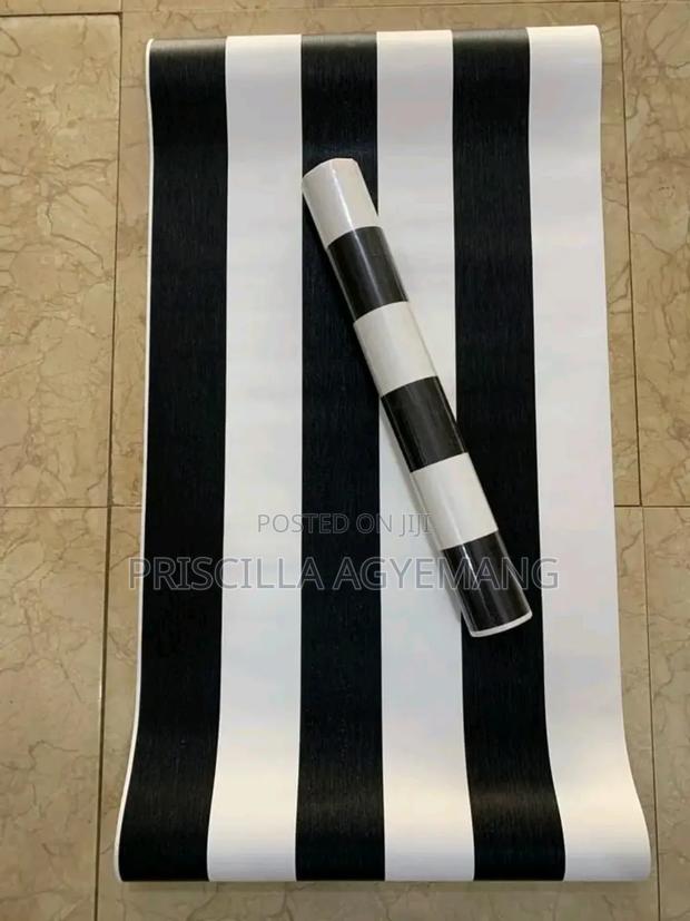 Black and Strip Wallpaper Available