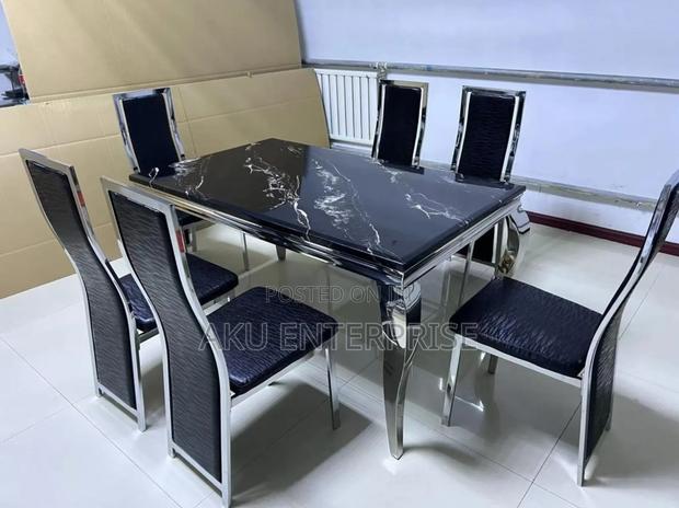 Marble Dinning Table With 6 Chairs