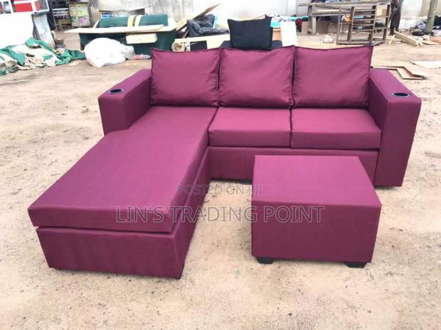 Brand New Wine L Shape Sofa Chair · Photo 1