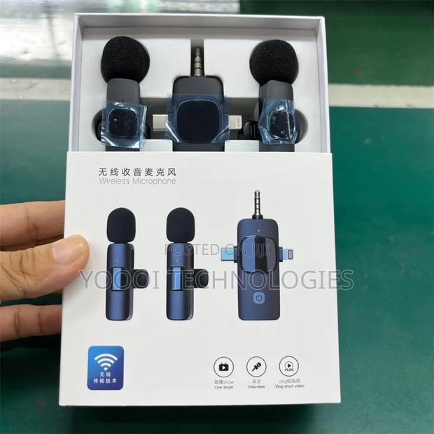 Wireless 3 In1 Dual Lavaliere Microphone