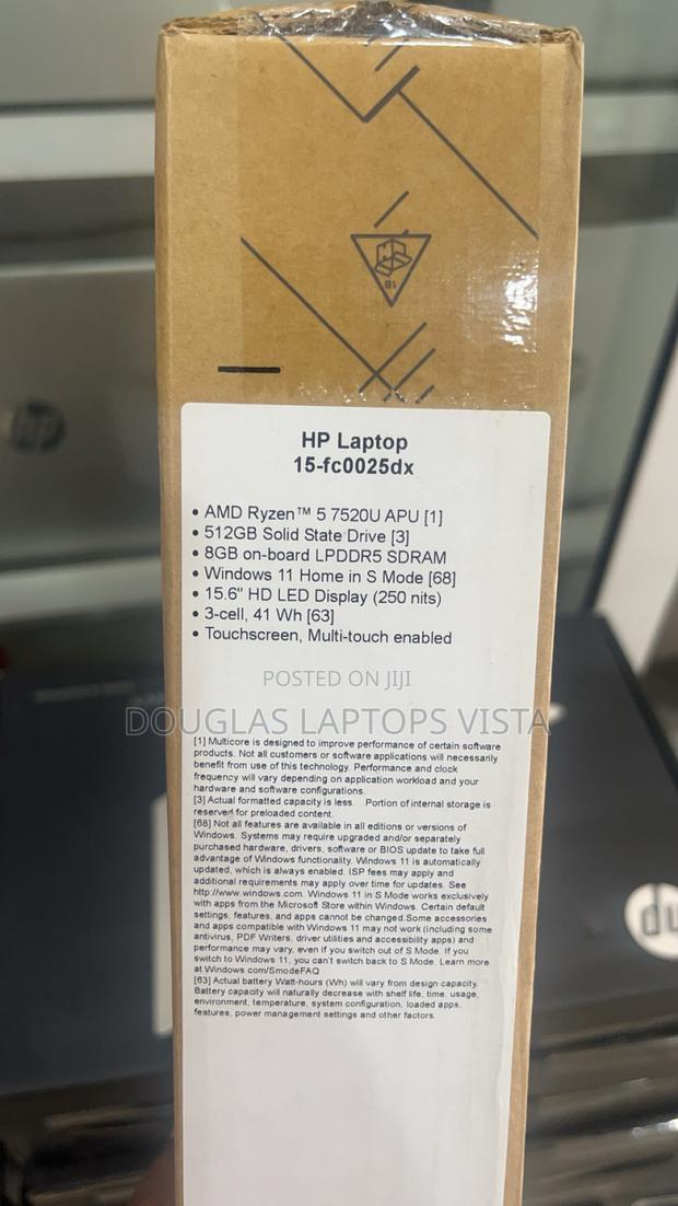 New Laptop HP 15 8GB AMD Ryzen 5 SSD 512GB