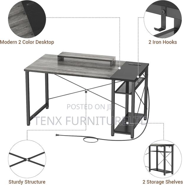 Gaming Desk With USB and RGB Light · Photo 3