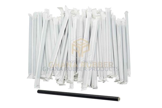 Paper Straws 6mm Black Individually-Wrapped (1000pcs) · Photo 4