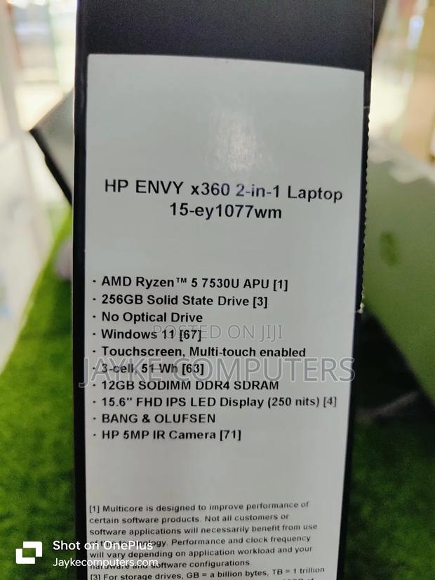 New Laptop HP Envy X360 12GB AMD Ryzen 5 SSD 256GB · Photo 4