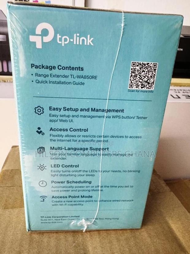 Tp-Link 300mbps Wi-Fi Range Extender Tl-Wa850re photo 2