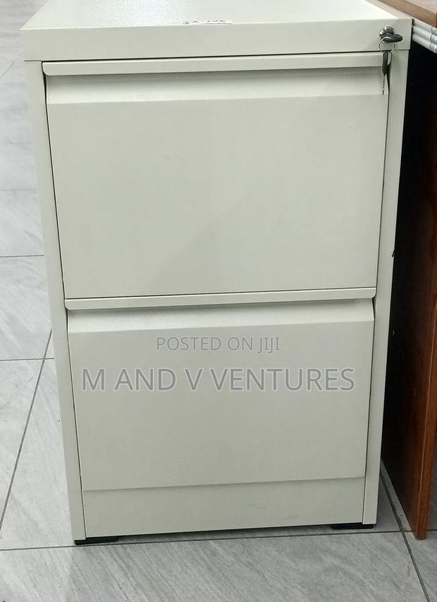 2 Drawer Cabinet Light Gray