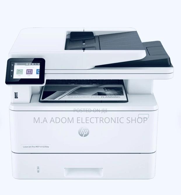 HP Laserjet Pro MFP 4103FDW Printer (Grey) · Photo 2