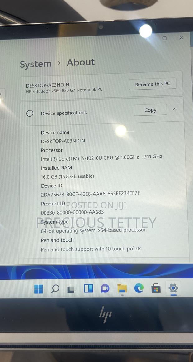 New Laptop HP EliteBook 830 G7 16GB Intel Core I5 SSD 512GB photo 7