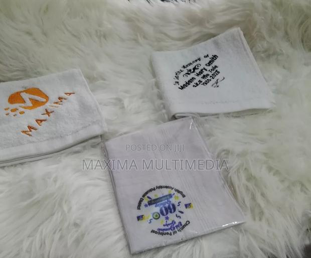 Customized Face Towel and Handkerchief.