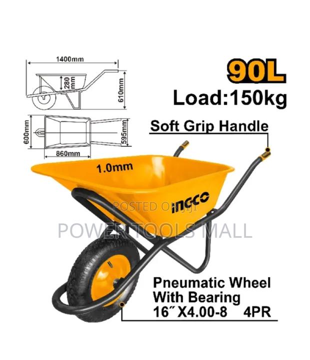 Ingco Wheel Barrow 90L HHWB64018G · Photo 2