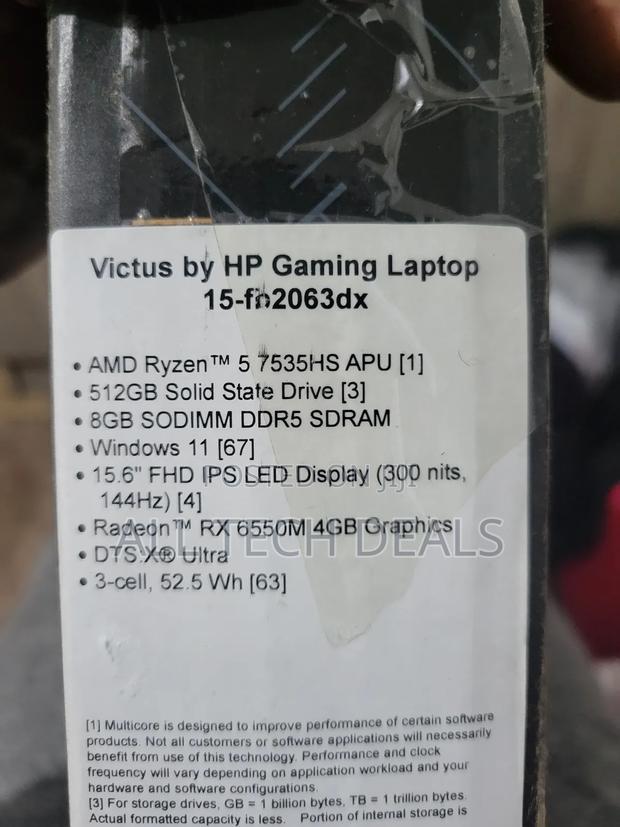 New Laptop HP Victus 15 8GB Intel SSD 512GB · Photo 4