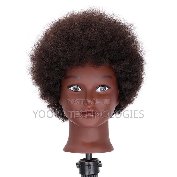 Afro/ Straight Human Hair Mannequin Training Doll photo 3