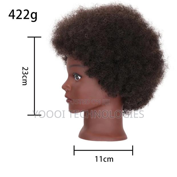 Afro/ Straight Human Hair Mannequin Training Doll photo 6
