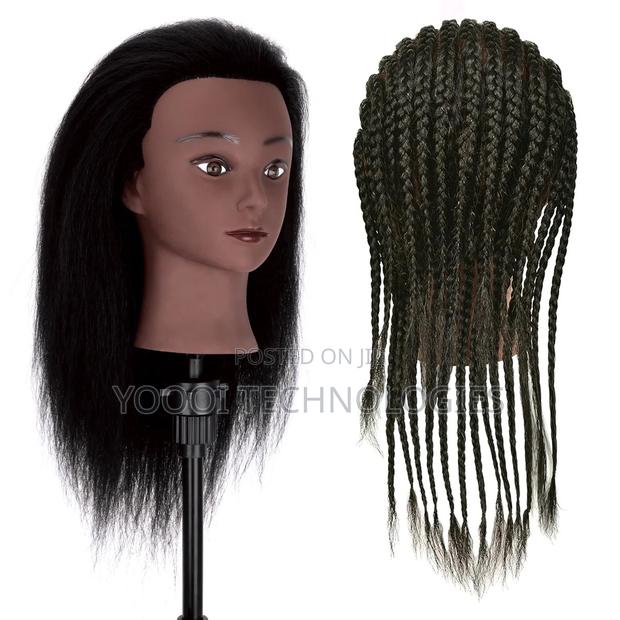 Afro/ Straight Human Hair Mannequin Training Doll photo 4