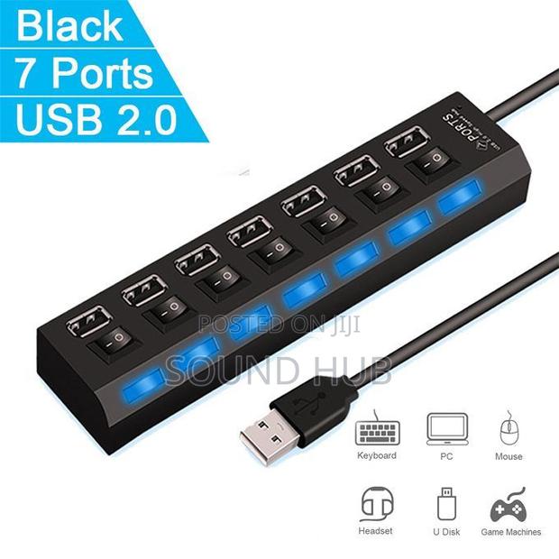 7 Port Usb 2.0 High Speed Power Splitter Switch on/Off · Photo 3