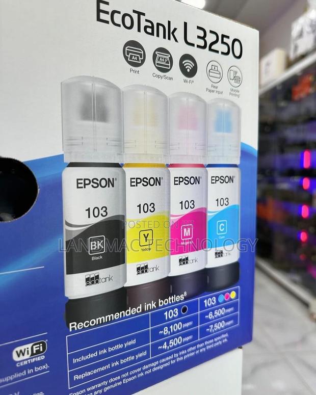 Epson Ecotank L3250 A4 Wi-Fi All-in-One Ink Tank Printer Ink photo 4