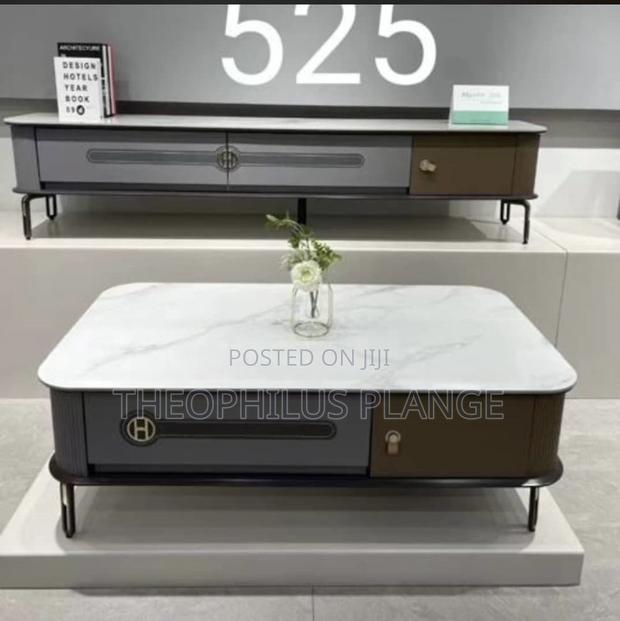 Tv Stand and Center Table Set, Modern Living Room Set
