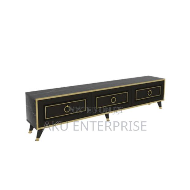 Modern Tv Stand With Drawers Black Turkey Made · Photo 1
