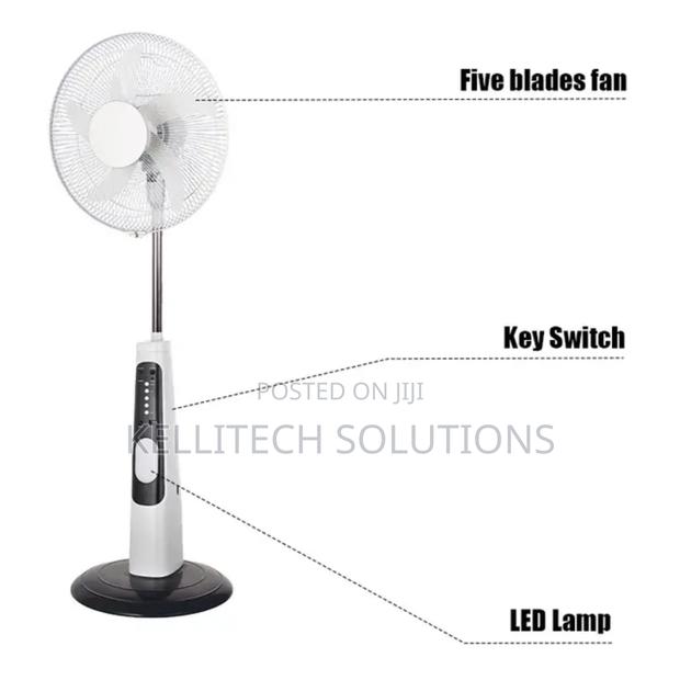 32hours 9-Speed Rechargeable Solar Fan With Gifts photo 2