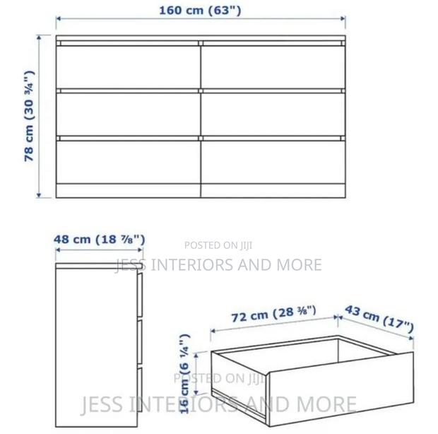 Dresser 6 Drawer (Black) · Photo 4