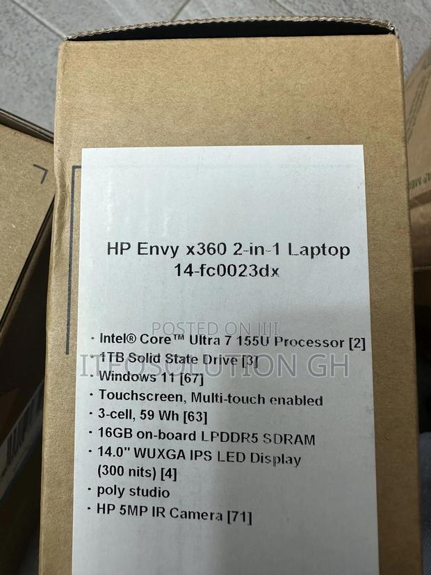 New Laptop HP Envy 14 16GB Intel Core Ultra 7 SSD 1T photo 2