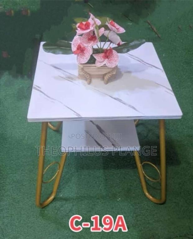 White and Gold Mable Coffee Table , Side Table · Photo 1