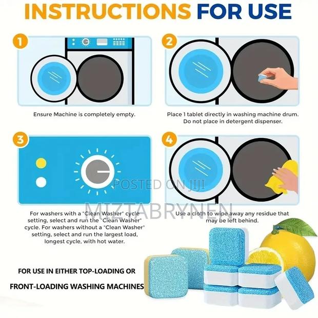 Tablets for Washing Machine Cleaning photo 3