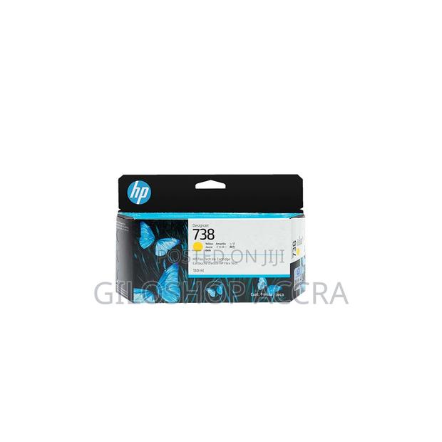 HP 738 130-Ml Yellow Designjet Ink Cartridge · Photo 2