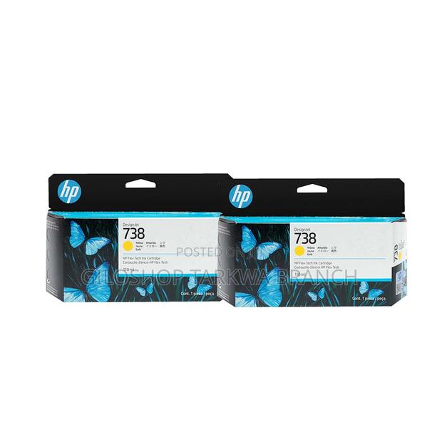 HP 738 130-Ml Yellow Designjet Ink Cartridge · Photo 2