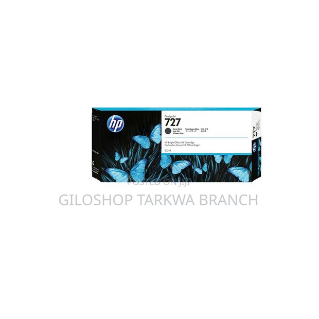 HP 727 300-Ml Matte Black Designjet Ink Cartridge, C1Q12A