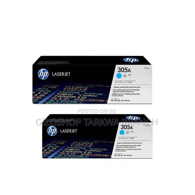 HP 305A Cyan Original Laserjet Toner Cartridge, CE411A