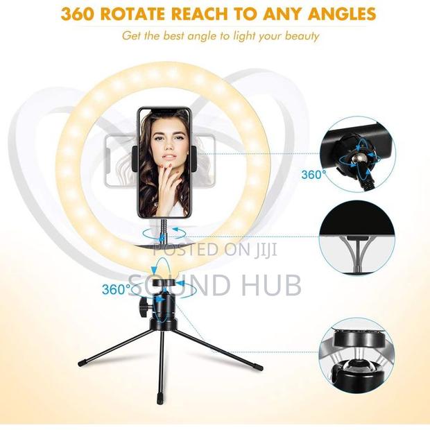8'' Ring Light Phone Tripod Stand LED Light Selfie · Photo 4