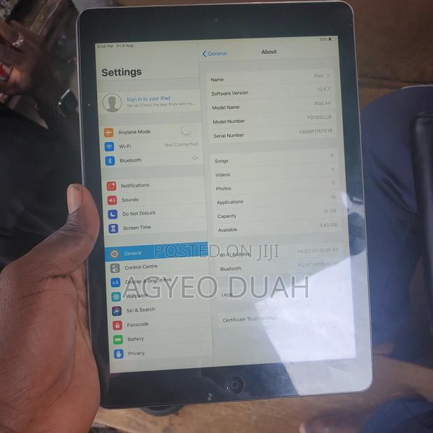 Apple iPad Air 16 GB Silver
