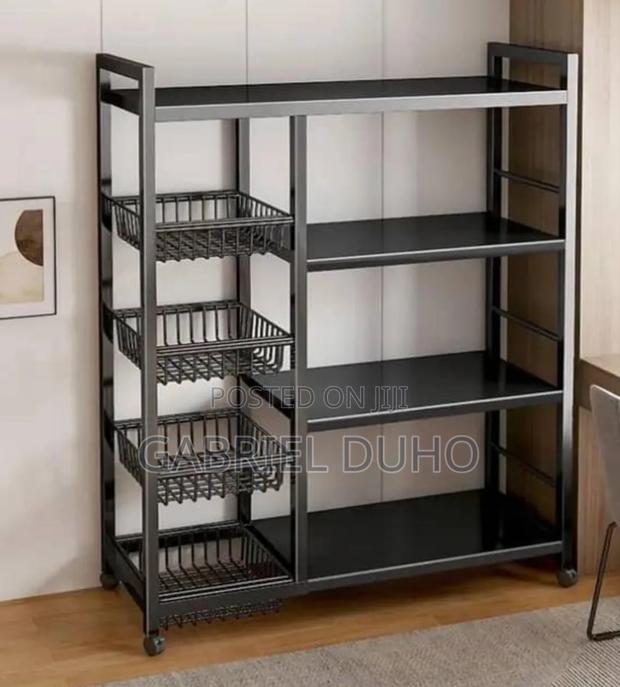 Metal Kitchen Rack With Fruit Basket · Photo 2