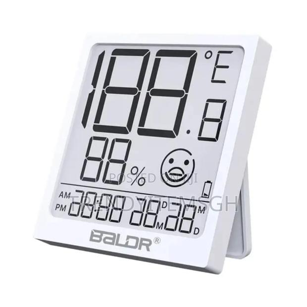 Indoor Hydrometer Thermometer With Current Time · Photo 4