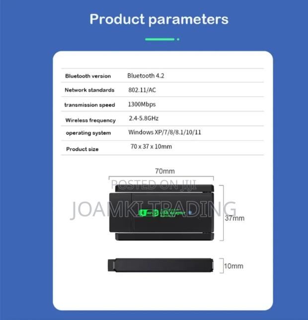 Wifi Adapter + Bluetooth Dual-Band 2g/5ghz Network Card photo 14